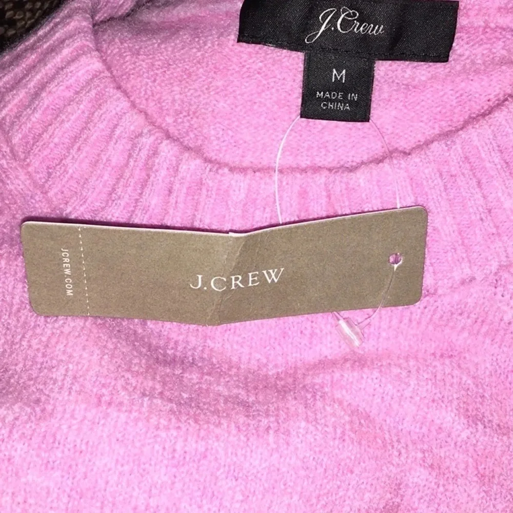 J. Crew Crewneck Sweater Supersoft Yarn Pink Top